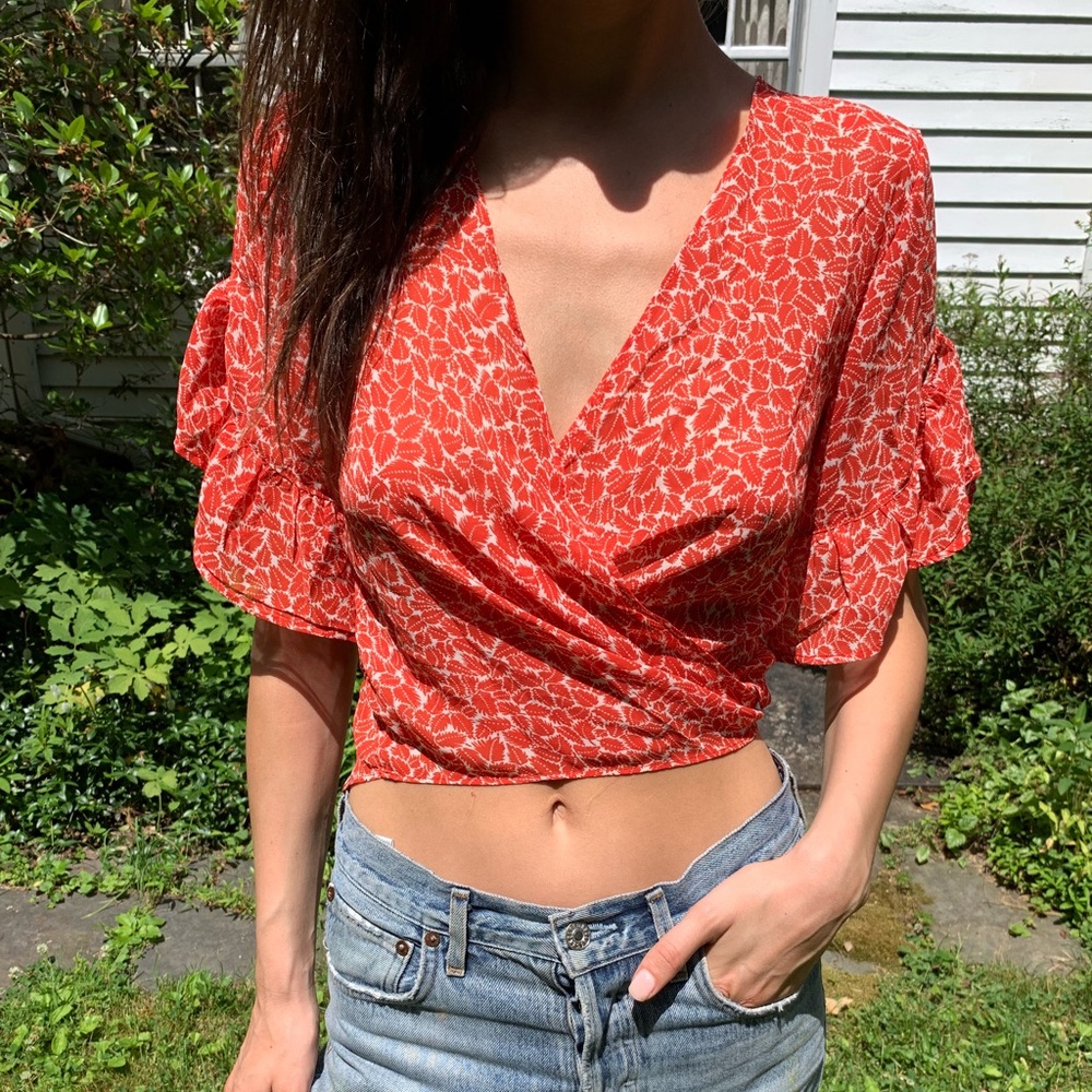 Ava. wrap shirt